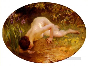 La Baigneuse retratos realistas de chicas Charles Amable Lenoir Classic desnudo Pinturas al óleo